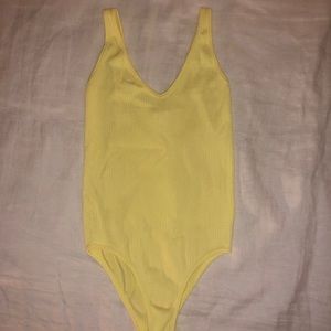 Neon Yellow Body Suit